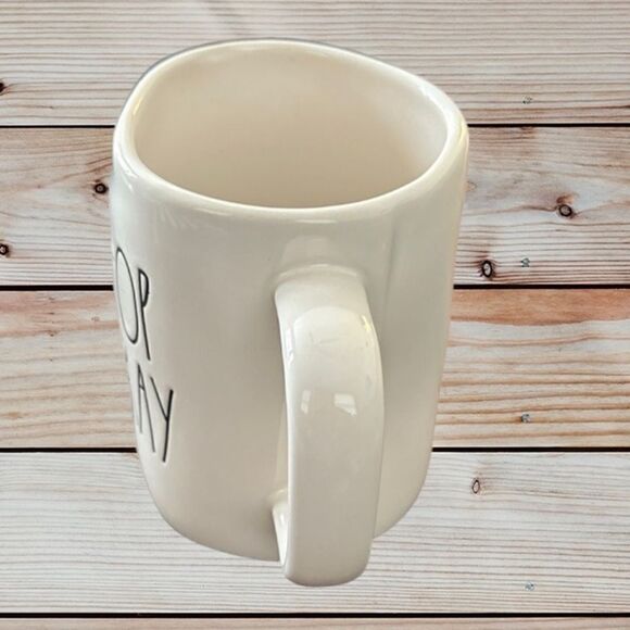 Rae Dunn “Hip, Hop Hooray” White Mug Easter New - Picture 3 of 3